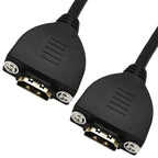 4K 60HZ 2.0 Version HDMI Male to Female Fixed Extension Cable with Screw Holes, 0.2m