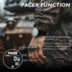 NORTH EDGE TANK 3 Outdoor Waterproof Men Sports Watch Support Pedometer and Compass