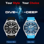 NORTH EDGE TRITON Outdoor Dive Men Solar Luminous Quartz Watch