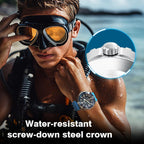 NORTH EDGE TRITON Outdoor Dive Men Solar Luminous Quartz Watch