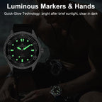 NORTH EDGE TRITON Outdoor Dive Men Solar Luminous Quartz Watch