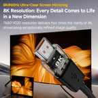 8K 60Hz HDTV 2.1 Male to HDTV 2.1 Female Ultra HD Transparent Adapter