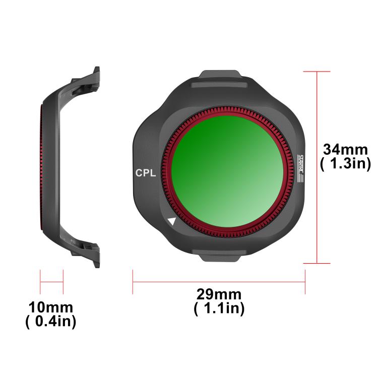 For DJI Mini 5 Pro STARTRC Camera Lens Filter, CPL, NIGHT, 3 in 1 CPL ND16/64, 4 in 1 CPL ND8/32/128, 4 in 1 CPL ND16/64 NIGHT, 6 in 1 Mixed Filter