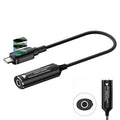 140W Digital Display Laptop Charging Adapter Connector, DC 4.5 x 0.6mm to Type-C Male, DC 5.5 x 2.1mm to Type-C Male, DC 5.5 x 2.5mm to Type-C Male, DC 6.0 x 0.6mm to Type-C Male, DC 7.4 x 0.6mm to Type-C Male, DC 7.9 x 0.9mm to Type-C Male            ...