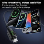 140W Digital Display Laptop Charging Adapter Connector, DC 4.5 x 0.6mm to Type-C Male, DC 5.5 x 2.1mm to Type-C Male, DC 5.5 x 2.5mm to Type-C Male, DC 6.0 x 0.6mm to Type-C Male, DC 7.4 x 0.6mm to Type-C Male, DC 7.9 x 0.9mm to Type-C Male            ...
