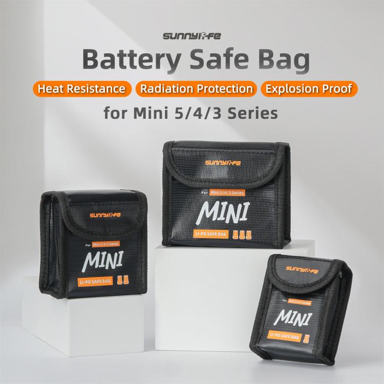 Sunnylife Battery Explosion-proof Safe Bag Protective Li-Po Safe Bag, For DJI Mini 5 / 4 / 3 Series