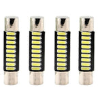 4pcs ST6-4014-9SMD 29mm B6 LED Car Make-up Mirror Light Reading Lamp, ST6-4014-9SMD