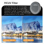 For DJI Osmo Nano Sunnylife Camera Lens Filter, Black Mist 1/4, CPL, MCUV, ND8, ND16, ND32, ND64, ND8PL, ND16PL, ND32PL, ND64PL, 3 in 1 Light Shadow, 3 in 1 Mixed Filter, 4 in 1 Mixed Filter, 4 in 1 ND, 4 in 1 NDPL, 6 in 1 Mixed Filter
