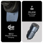 Momax CM38Q22 1-Move Q.Mag 25W Magnetic Wireless Fast Charging Car Mount, CM38Q22