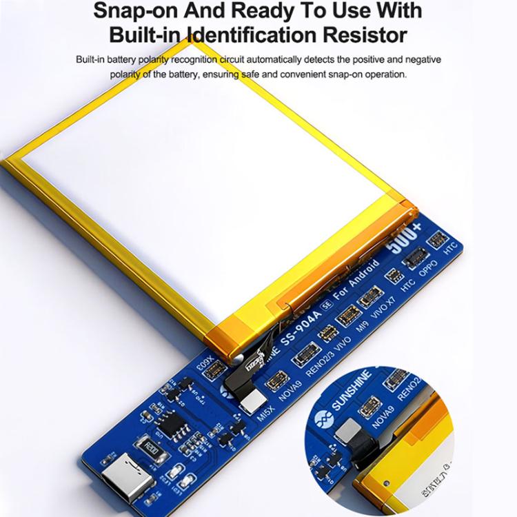 SUNSHINE SS-904A SE Universal Android Phones Battery Activation Board with Auto Polarity, SS-904A SE