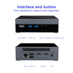 GXMO GX59 Windows 11 Mini PC, 16GB+512GB, Intel 12th Gen Celeron N5095 Quad-Core Processor, EU Plug, US Plug, UK Plug, AU Plug