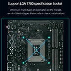 ERYING ITX i5-12500H CPU Desktop Computer Motherboard, i5-12500H
