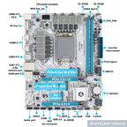 ERYING M-ATX B760M Gaming DDR4 RAM DIY Desktop Computer Motherboard, B760M