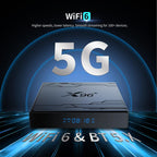 X96 NEX 4K Android 14 Smart TV Box with Remote Control, Amlogic S905Y5 Quad Core, 2GB+16GB, 4GB+32GB