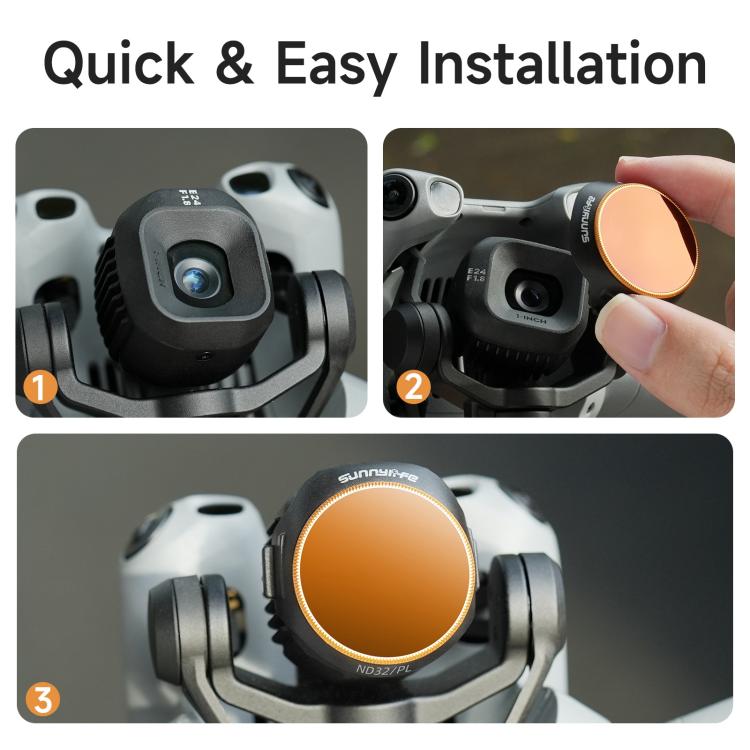 For DJI Mini 5 Pro Sunnylife Camera Lens Filter, CPL, MCUV, ND8, ND16, ND32, ND64, ND8PL, ND16PL, ND32PL, ND64PL, 3 in 1 Mixed Filter, 4 in 1 Mixed Filter, 4 in 1 ND, 4 in 1 NDPL, 6 in 1 Mixed Filter