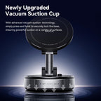 ROCK QS6 Upgraded Vacuum Suction Cup Magnetic Phone Car Holder, QS6