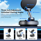 ROCK QS6 Upgraded Vacuum Suction Cup Magnetic Phone Car Holder, QS6