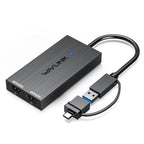 WAVLINK WL-UG6902H USB-A and USB-C / Type-C to Dual HDMI 4K 60Hz Display Adapter, WL-UG6902H