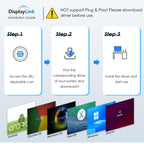 WAVLINK WL-UG6902H USB-A and USB-C / Type-C to Dual HDMI 4K 60Hz Display Adapter, WL-UG6902H