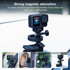 RUIGPRO Magnetic Backpack Clip Mount for Phone & Camera, Clip, Clip + Base, Clip + Base + Adapter