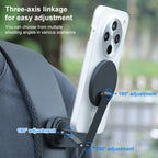 RUIGPRO Magnetic Backpack Clip Mount for Phone & Camera, Clip, Clip + Base, Clip + Base + Adapter