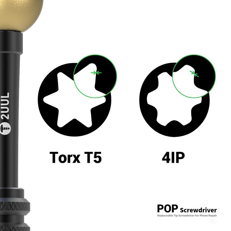2UUL SD87 POP Screwdriver Replaceable Tip Screwdriver for iPhone 17 Series, 2UUL SD87