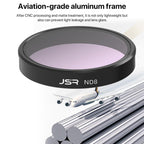 For DJI Osmo Nano JSR LH Series Lens Filter, UV, CPL, ND8, ND16, ND32, ND64, ND8PL, ND16PL, ND32PL, ND64PL, STAR, NIGHT, Black Mist 1/4, 3 in 1 ND8/16/32, 4 in 1 CPL ND8/16/32, 4 in 1 ND8/16/32/64, 4 in 1 ND8-64PL, 6 in 1 ND8-64 CPL UV                 ...