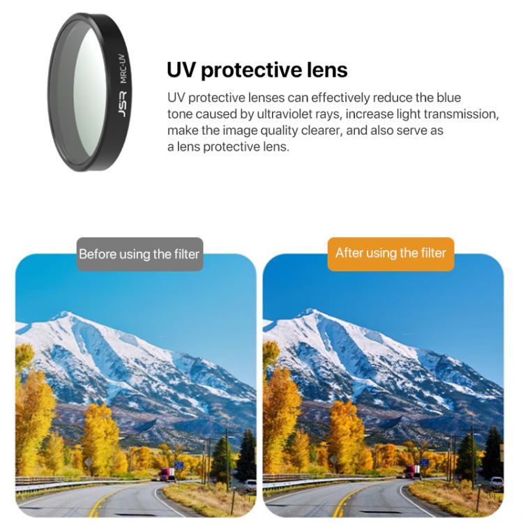 For DJI Osmo Nano JSR LH Series Lens Filter, UV, CPL, ND8, ND16, ND32, ND64, ND8PL, ND16PL, ND32PL, ND64PL, STAR, NIGHT, Black Mist 1/4, 3 in 1 ND8/16/32, 4 in 1 CPL ND8/16/32, 4 in 1 ND8/16/32/64, 4 in 1 ND8-64PL, 6 in 1 ND8-64 CPL UV                 ...