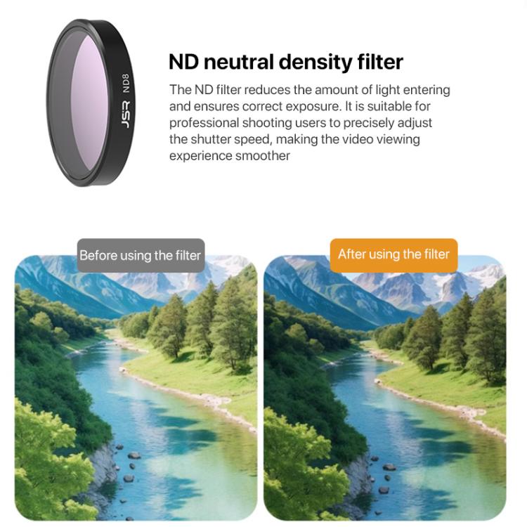 For DJI Osmo Nano JSR LH Series Lens Filter, UV, CPL, ND8, ND16, ND32, ND64, ND8PL, ND16PL, ND32PL, ND64PL, STAR, NIGHT, Black Mist 1/4, 3 in 1 ND8/16/32, 4 in 1 CPL ND8/16/32, 4 in 1 ND8/16/32/64, 4 in 1 ND8-64PL, 6 in 1 ND8-64 CPL UV                 ...