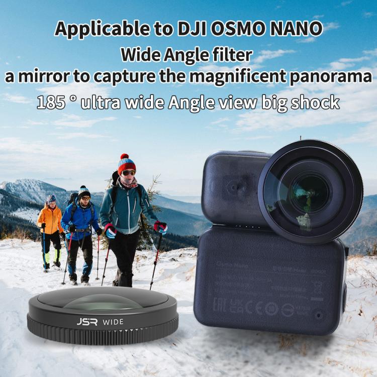 For DJI Osmo Nano JSR Lens Filter, Wide Lens, Wide Lens + Mini Tripod, Wide Lens + Macro 10X, 5 in 1 Wide CPL ND8/16/32, 4 in 1 Wide ND8/16/32, 5 in 1 Wide ND8/16/32/64PL, 9 in 1 Wide Mixed Filter