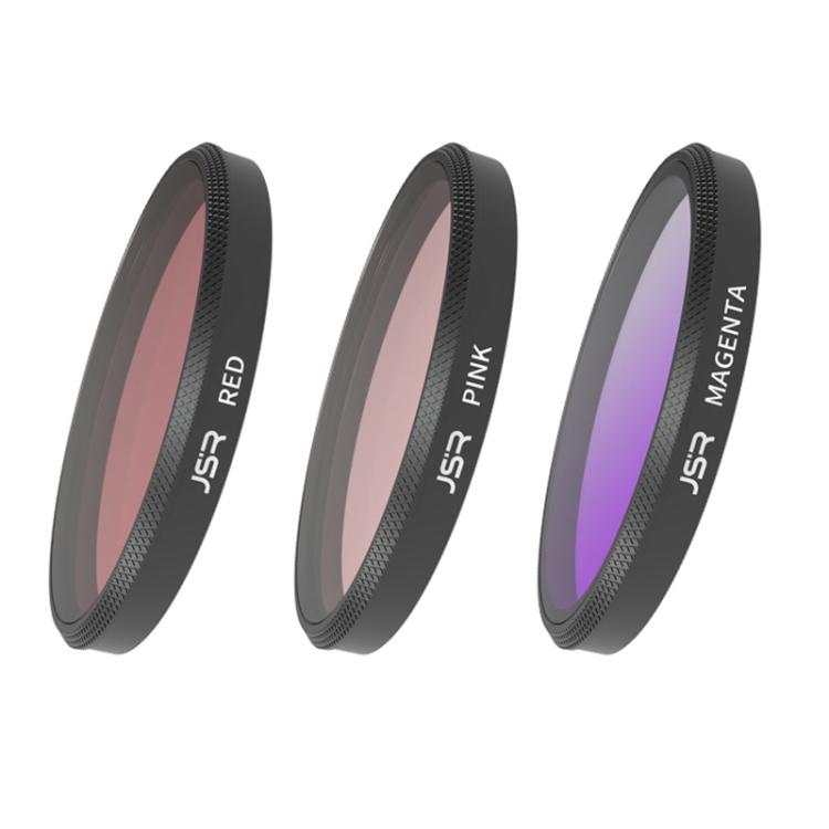 For Insta360 GO Ultra JSR Diving Filter for Waterproof Case, UV, CPL, ND8, ND16, ND32, STAR, NIGHT, Pink Filter, Red Filter, Purple Filter, 4 in 1 CPLND8/16/32, 3 in 1 3-Color Filter, 8 in 1 ND CPL UV Mixed