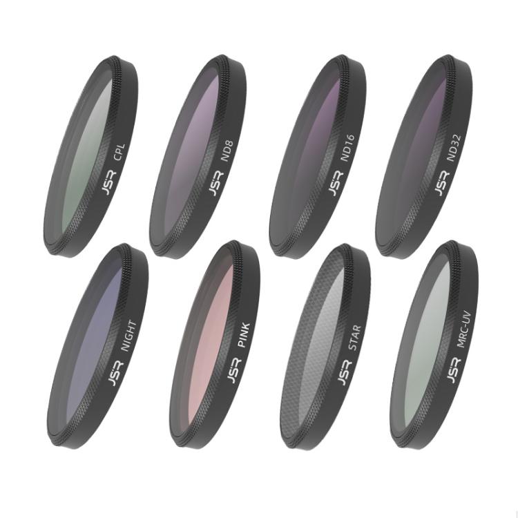 For Insta360 GO Ultra JSR Diving Filter for Waterproof Case, UV, CPL, ND8, ND16, ND32, STAR, NIGHT, Pink Filter, Red Filter, Purple Filter, 4 in 1 CPLND8/16/32, 3 in 1 3-Color Filter, 8 in 1 ND CPL UV Mixed