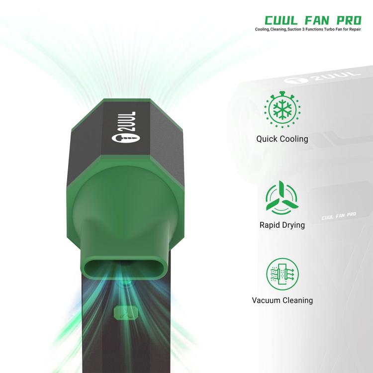 2UUL DA970 Cuul Fan Pro Cooling + Cleaning + Suction 3 in 1 Turbo Fan Set, 2UUL DA970