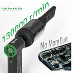2UUL DA970 Cuul Fan Pro Cooling + Cleaning + Suction 3 in 1 Turbo Fan Set, 2UUL DA970