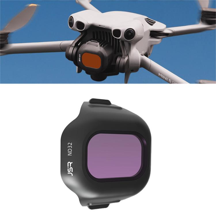 For DJI Mini 5 Pro JSR CB Series Clip-on Drone Camera Lens Filter, MCUV, CPL, ND8, ND16, ND32, ND64, ND128, ND256, ND8PL, ND16PL, ND32PL, ND64PL, STAR, NIGHT, Black Mist 1/4, 3 in 1 CPL ND16/64, 4 in 1 CPL ND8/32/128, 4 in 1 ND8-64, 4 in 1 ND8-64PL    ...