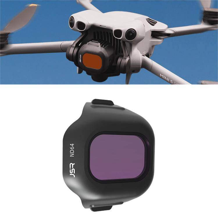 For DJI Mini 5 Pro JSR CB Series Clip-on Drone Camera Lens Filter, MCUV, CPL, ND8, ND16, ND32, ND64, ND128, ND256, ND8PL, ND16PL, ND32PL, ND64PL, STAR, NIGHT, Black Mist 1/4, 3 in 1 CPL ND16/64, 4 in 1 CPL ND8/32/128, 4 in 1 ND8-64, 4 in 1 ND8-64PL    ...