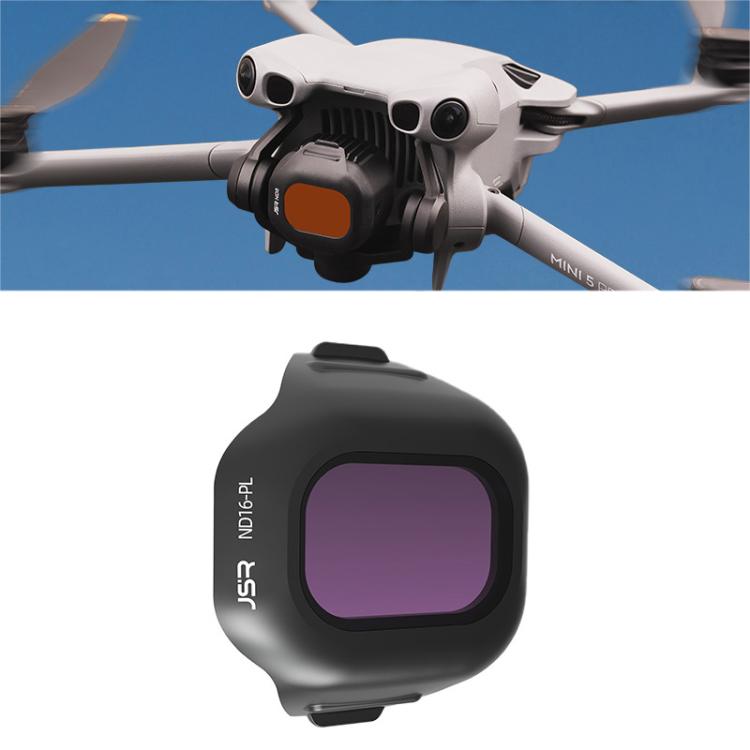 For DJI Mini 5 Pro JSR CB Series Clip-on Drone Camera Lens Filter, MCUV, CPL, ND8, ND16, ND32, ND64, ND128, ND256, ND8PL, ND16PL, ND32PL, ND64PL, STAR, NIGHT, Black Mist 1/4, 3 in 1 CPL ND16/64, 4 in 1 CPL ND8/32/128, 4 in 1 ND8-64, 4 in 1 ND8-64PL    ...