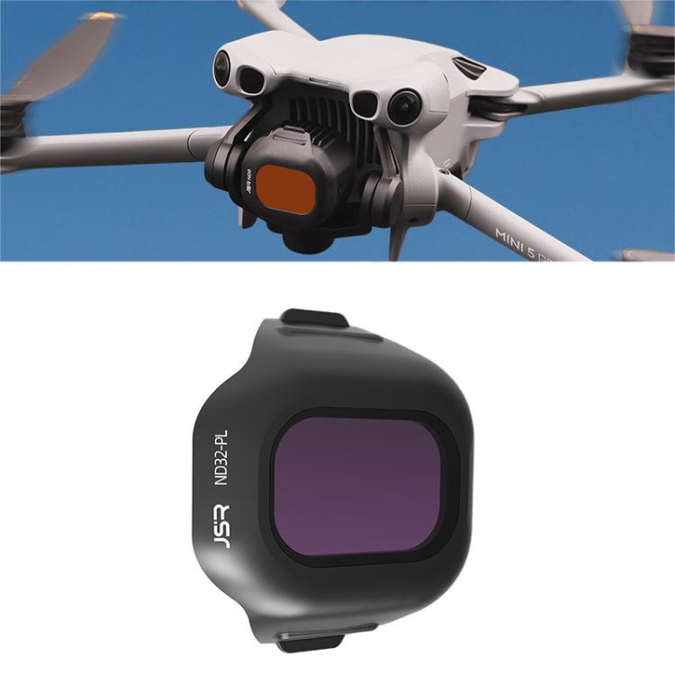 For DJI Mini 5 Pro JSR CB Series Clip-on Drone Camera Lens Filter, MCUV, CPL, ND8, ND16, ND32, ND64, ND128, ND256, ND8PL, ND16PL, ND32PL, ND64PL, STAR, NIGHT, Black Mist 1/4, 3 in 1 CPL ND16/64, 4 in 1 CPL ND8/32/128, 4 in 1 ND8-64, 4 in 1 ND8-64PL    ...