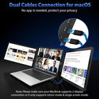 Z140A01D 14-inch 1080P Dual-screen Portable Monitor for Laptop Expansion, 14 inch 1080P