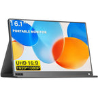P161A11D 16.1 inch 1080P Portable Monitor Gaming Extended Screen, 16.1 inch 1080P