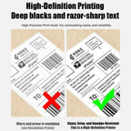 POS-9260 Thermal Label & Barcode Printer with Stand, AU Plug, EU Plug, US Plug, UK Plug