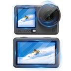 STARTRC 3 in 1 Lens Protector Front and Rear Screen Tempered Glass Films, For DJI Osmo Action 6