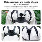 Vest-style Photography Chest Strap Body Mount Belt with Mount & Screw, 5 in 1, 6 in 1 Magnetic Base, 5 in 1 Magnetic Ring Base, 6 in 1 Magnetic Ring Base