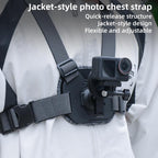 Vest-style Photography Chest Strap Body Mount Belt with Mount & Screw, 5 in 1, 6 in 1 Magnetic Base, 5 in 1 Magnetic Ring Base, 6 in 1 Magnetic Ring Base