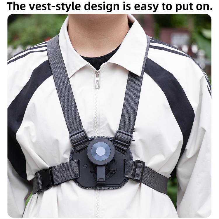 Vest-style Photography Chest Strap Body Mount Belt with Mount & Screw, 5 in 1, 6 in 1 Magnetic Base, 5 in 1 Magnetic Ring Base, 6 in 1 Magnetic Ring Base