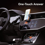 USAMS CC328 30W USB and Type-C Car Fast Charger Digital Display Bluetooth FM, CC328