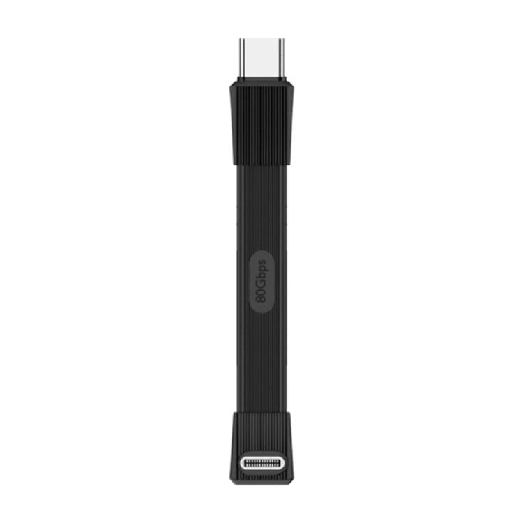 67mm 240W 8K 80Gbps Type-C to Type-C For Thunderbolt 4 Full Function Data Cable, Type-C to Type-C 80Gbps