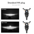 EagleVision DC9-30V 35W 6000K 4000LM 5.75 inch Round Motorcycle 6LEDs Headlight with Angel Eye for Harley-Davidson, 6LEDs
