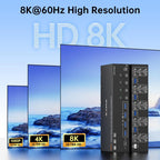 NW-KVM403DH 8K 60Hz USB3.0, DP, HDMI Ports Triple Monitor KVM Switch, NW-KVM403DH