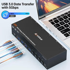 NW-KVM403DH 8K 60Hz USB3.0, DP, HDMI Ports Triple Monitor KVM Switch, NW-KVM403DH